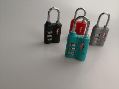 Popular TSA Travel Locks Colorful Three Digit Combination Lock 28.1g Weight