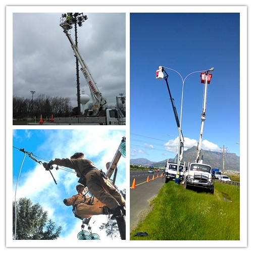 столб уличного фонаря двойных рукояток 9M напольный с нержавеющей сталью горячего погружения гальванизированной