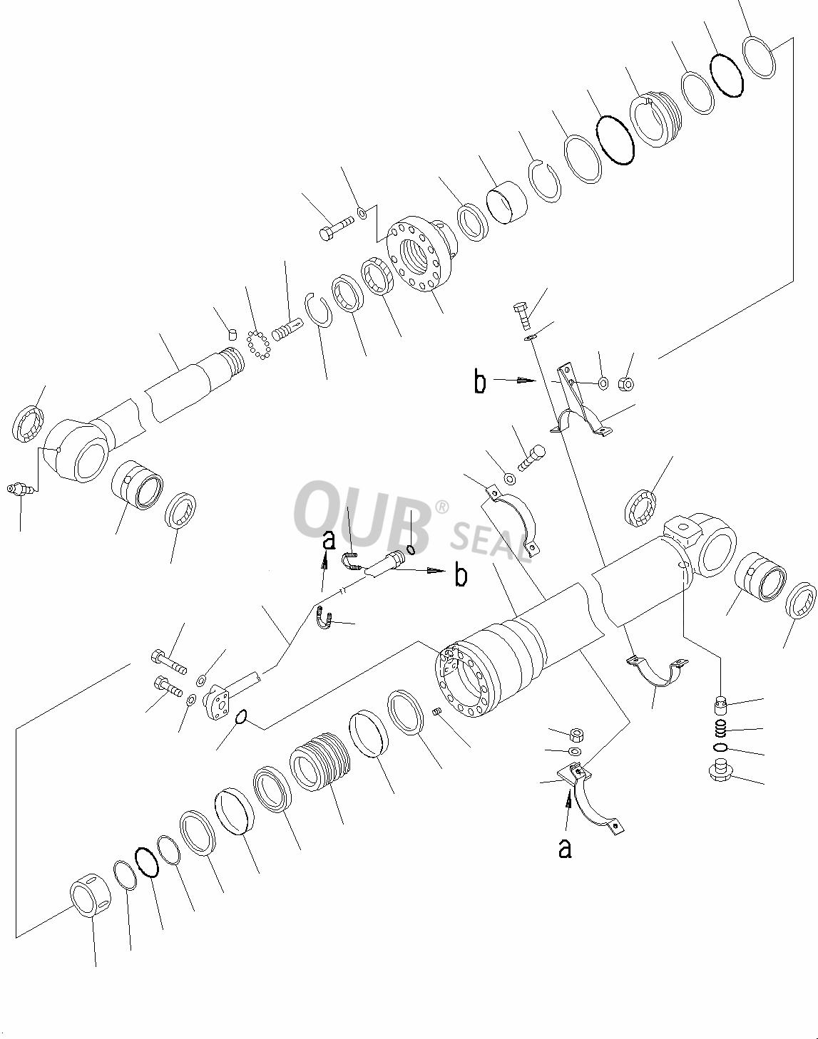 Плунжерный шток герметизирует цилиндр 90*105.5*6mm 707-51-85650 оптовый желтый HBY гидравлический 95*110.5*6mm
