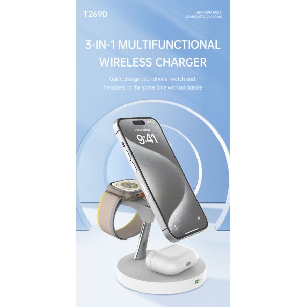 4 In 1 Magnetic Wireless Charging 15W