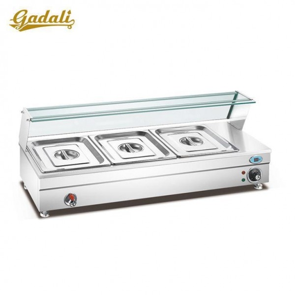 Electric SS Kitchen Equipment , 3 tank Food Warmer Bain Marie