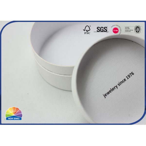 Банка бумаги Kraft трубки цилиндра роскошного картона плоская верхняя бумажная упаковывая для драгоценности