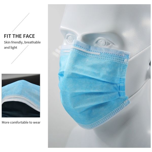 Sterilized Surgical Non Woven 3 Ply Disposable Face Mask