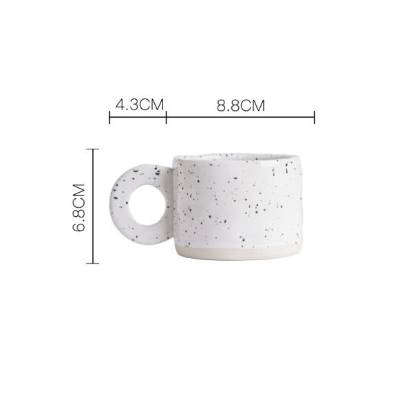 Copo de café de porcelana reutilizável Eco-friendly Stoneware Copo de café para presentes de negócios