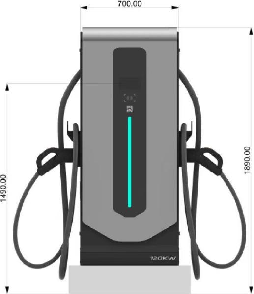 Control SECC Estación de recarga de vehículos eléctricos de 120 kW DC CCS2
