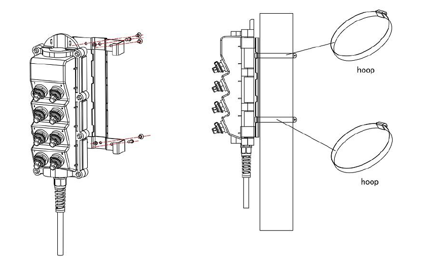 Tonable Flat Drop Cable Sc/apc Indoor/outdoor Drop Cable Single Mode With Pulling Grip