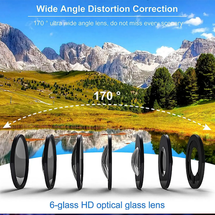 4K Ultra HD Waterproof Action Camera With EIS Image Stabilisation WiFi