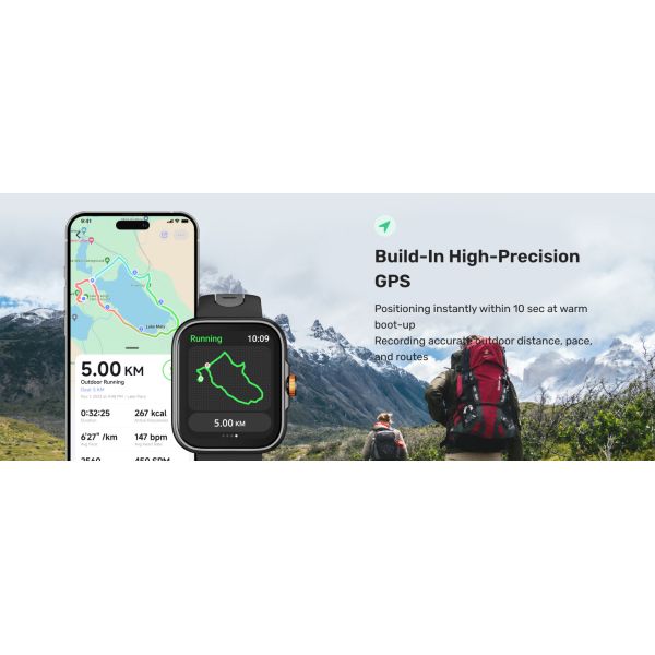 GPS Sport Smart Watch 1.78 pulgadas IP68 Fitness Tracker Reloj inteligente S216