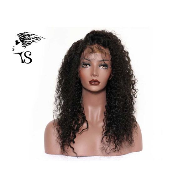 Brazilian Long Human Lace Front Wigs Kinky Curly / Body Wave / Loose Wave Style