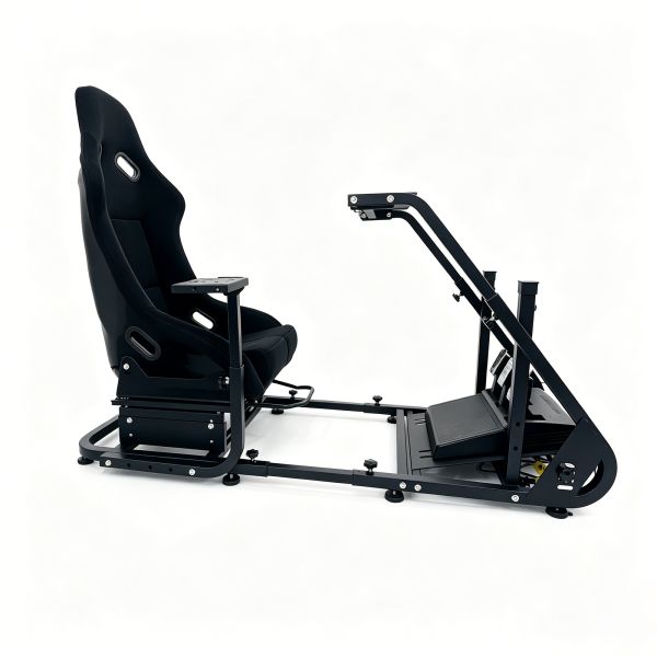 Custom Heavy Duty Aluminium Sim Racing Cockpit Rig Adjustable For Logitech Thrustmaster