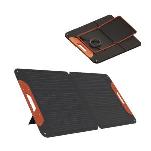 Panneaux solaires pliables portables de 100W avec connecteur DC5521 et 22% d'efficacité pour des températures extrêmes de -40℃ à 85℃