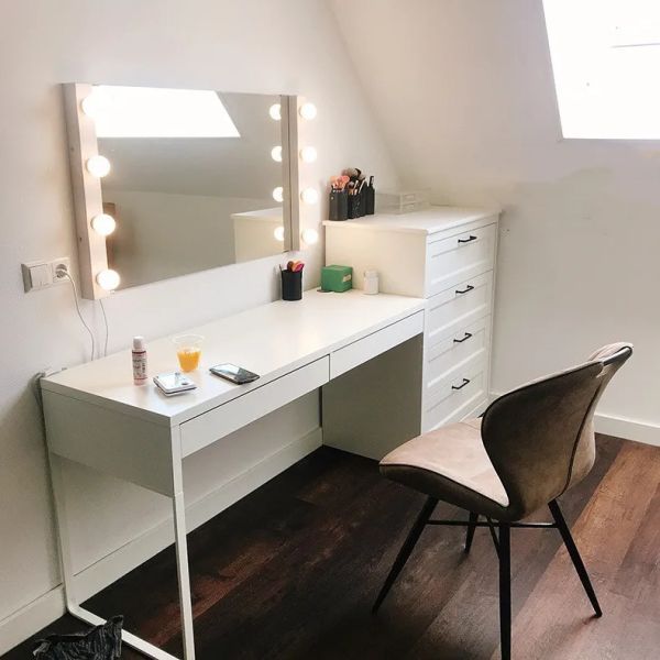 Bathroom Decor Mirror Light Dimming Cabinet Makeup Lights ball Around Mirror Wall Lamps (WH-MR-77)