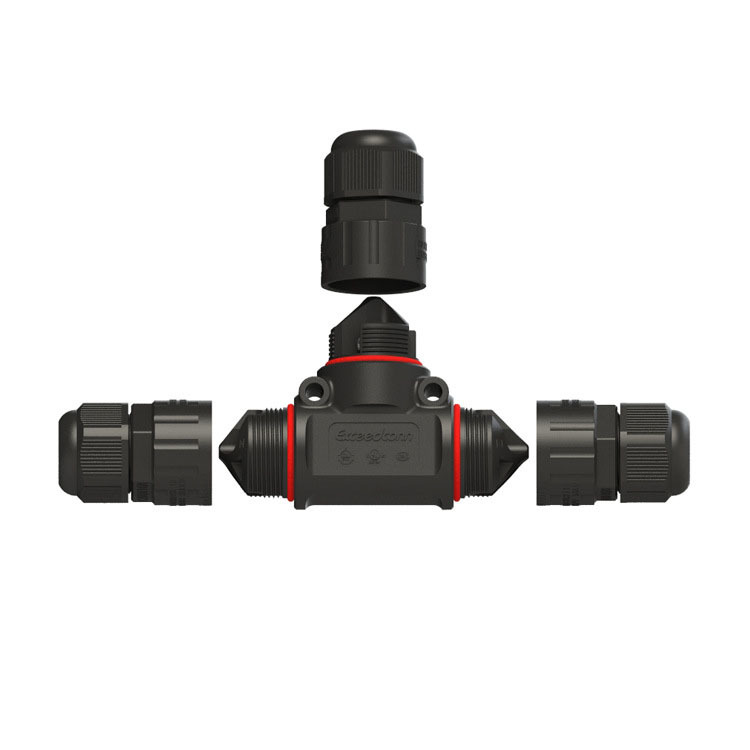 3 Way Electrical IP68 Waterproof Circular Connectors 3 Pin Fast Connect 250V 24A