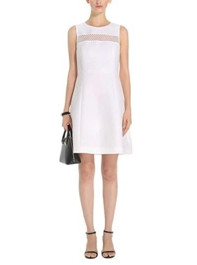 round neck sleeveless fashion elegant sex office uniform design for women dress