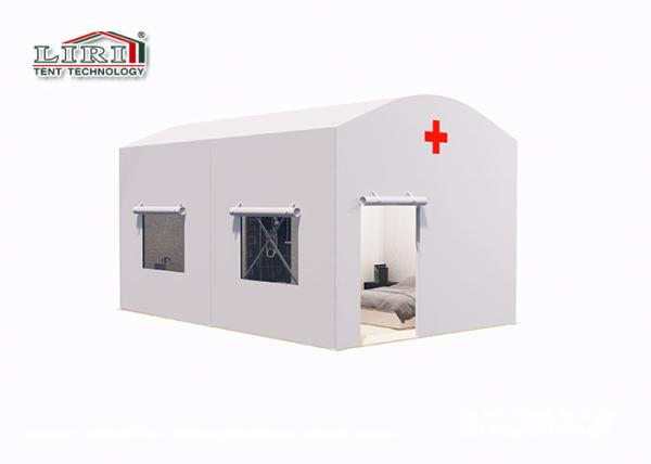 Movable Emergency Medical Tents With Plain White Sidewalls Permanent