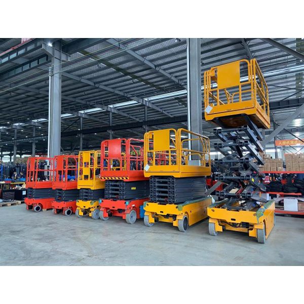 Электрическая поднимаясь воздушная рабочая платформа Scissor подъем на склад 11.9m