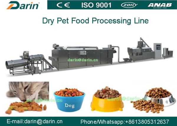 Dry method pet dog food production line making machine