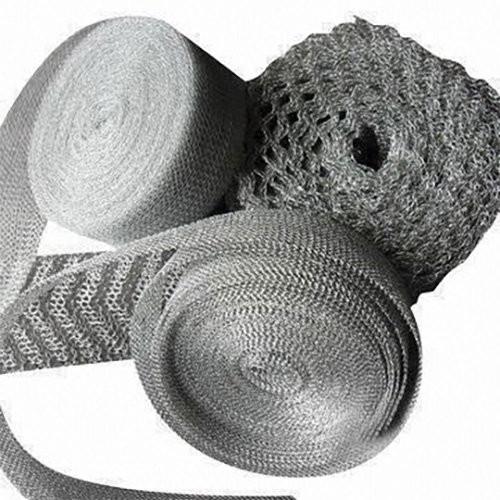Blanket Stainless Steel Knitted Mesh , Copper Cleaning Welded Wire Screen