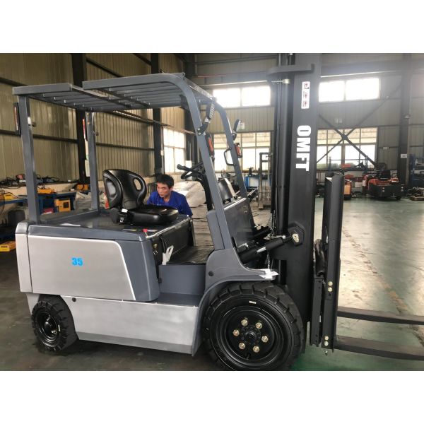 3.5ton 3500kgs 4 Wheels Electric Forklift Battery Forklift Tyre Pneumatic or Solid