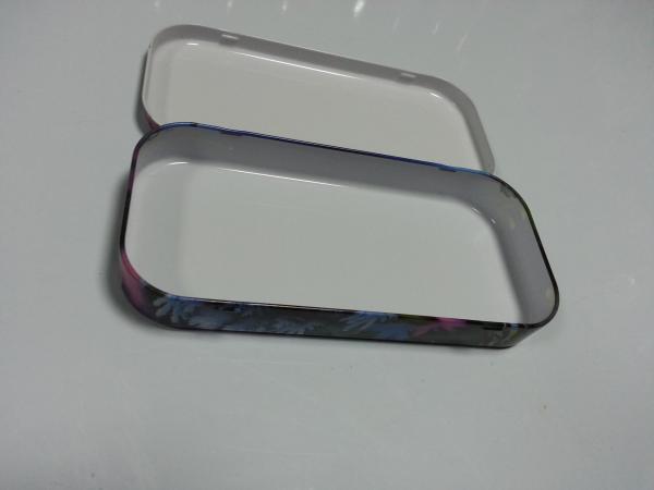 Cartucho quadrado pintado da caixa da lata do lápis para o eliminador/pena/faca