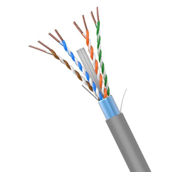 305M FTP CAT6 Cable 23AWG Gray PVC Jacket Lan Cable For Shielding Network Cable 1000FT