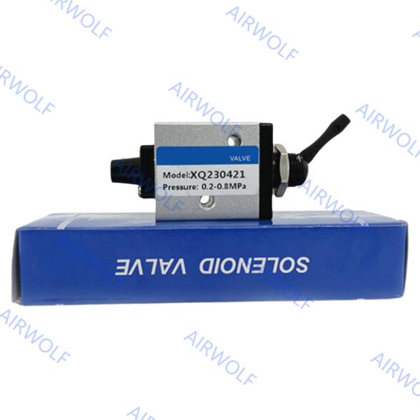 Vanne manuelle pneumatique en aluminium série XQ avec orifice 1/8 Joint NBR pour le contrôle directionnel