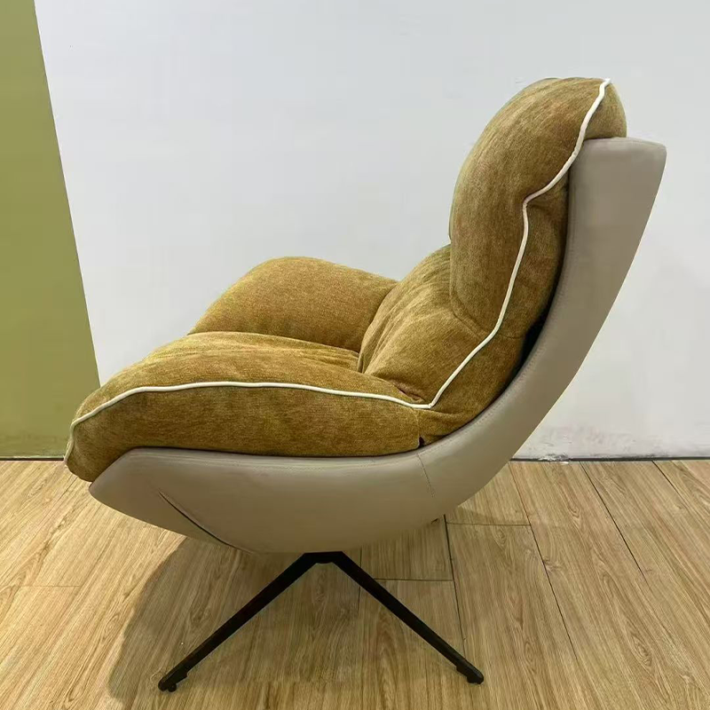 2025 New Single Seat Swivel Recliner Eggshell Modern Design Bedroom Use Living Room Lounge Chair