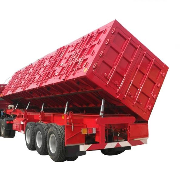 3-Axles Tipping Coal Mine Transportation Semi Trailer