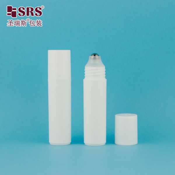 20ml White Plastic Roll On Bottle RPP Series For Essential Oils
