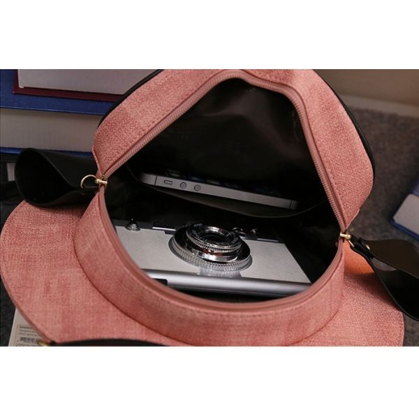 2016 summer new linen hat personality casual fashion trend in Europe and America female Shoulder Messenger