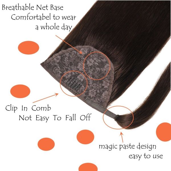20inch Human Hair Vietnamese Ponytail 100g/pack for Customer Requirements