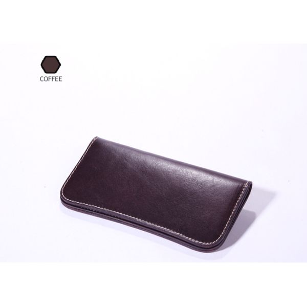 Vegetable Tanned Leather Wallet Mens Long Wallet Womens Leather Wallets