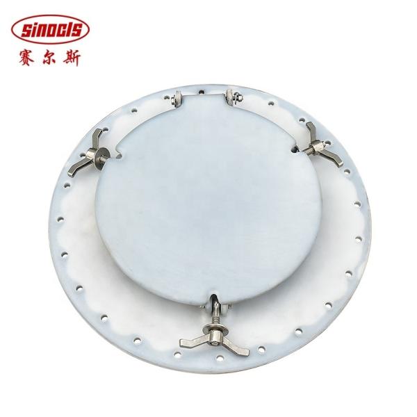 Chemical Vehicle Special DN 500mm Plastic Lined Manhole Cover for Material Inspection