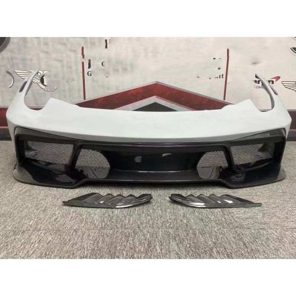 Para Ferrari 458 Kit de cuerpo de fibra de carbono 458 Moderado VORS estilo delantero y trasero parachoque spoiler lateral falda Kit de cuerpo