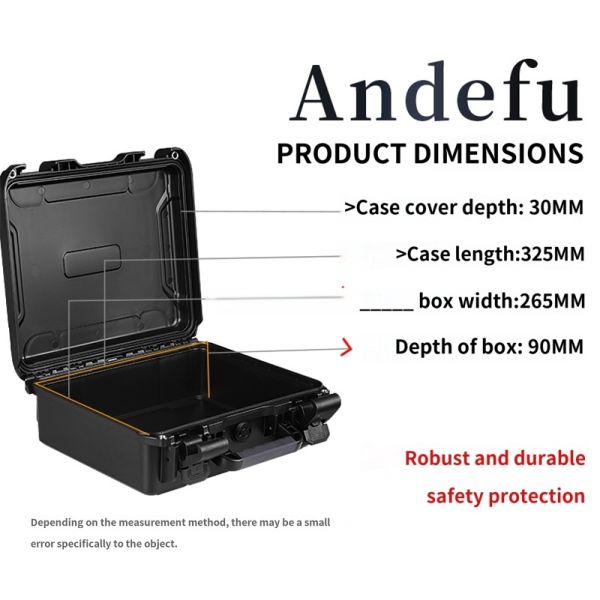 IP67 impermeable Hard Plastic Instrument Carry Tool Case Color personalizado aceptable personalizable para equipos eléctricos