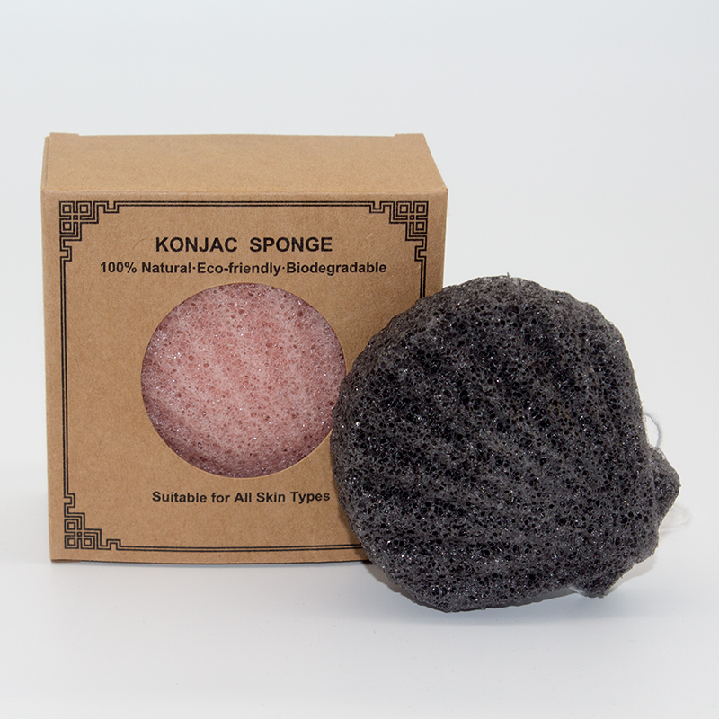 Подгонянная губка бамбукового угля Konjac
