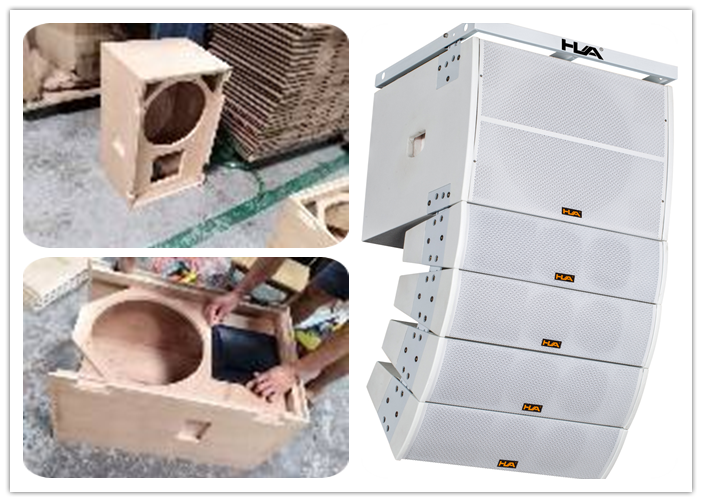 500W 15 Inch White Line Array Subwoofer Speaker For Church / Disco