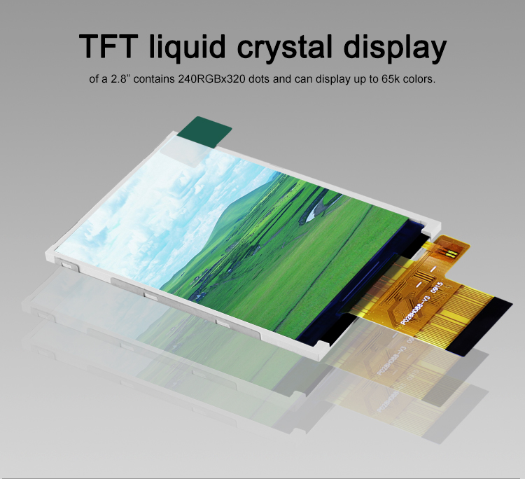 Высокое разрешение 240x320 65k касается длинной жизни Polcd панели цифров Lcd