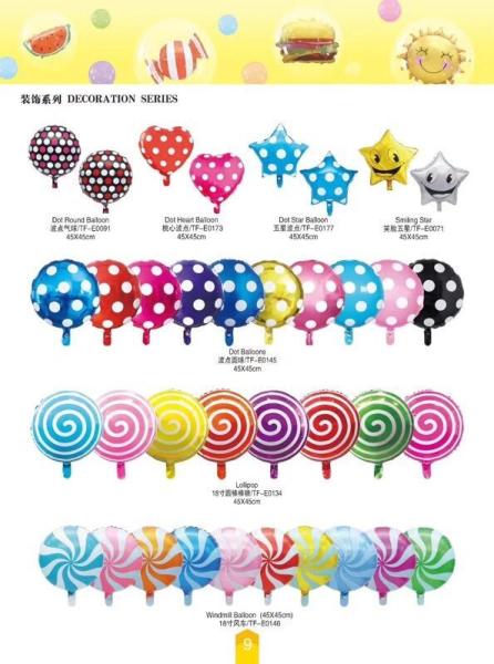 Polkdot aluminium foil balloon cartoon foil balloon