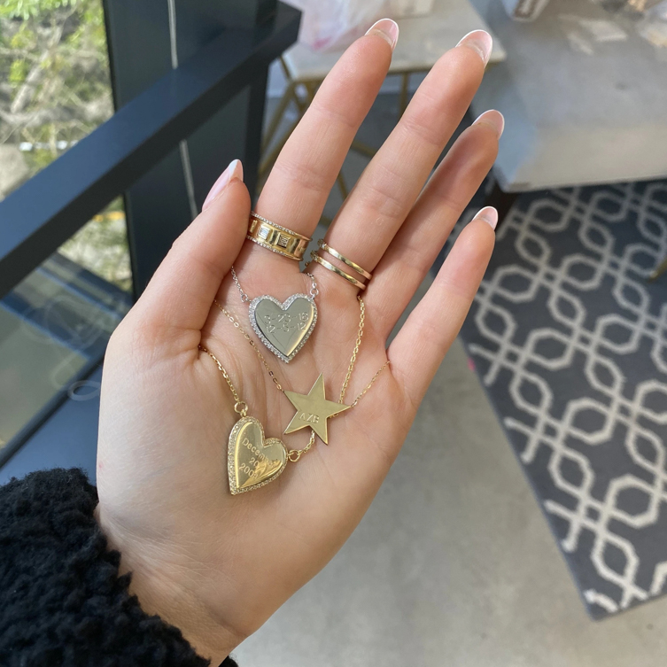 Белое Сердечное Ожерелье CZ 16