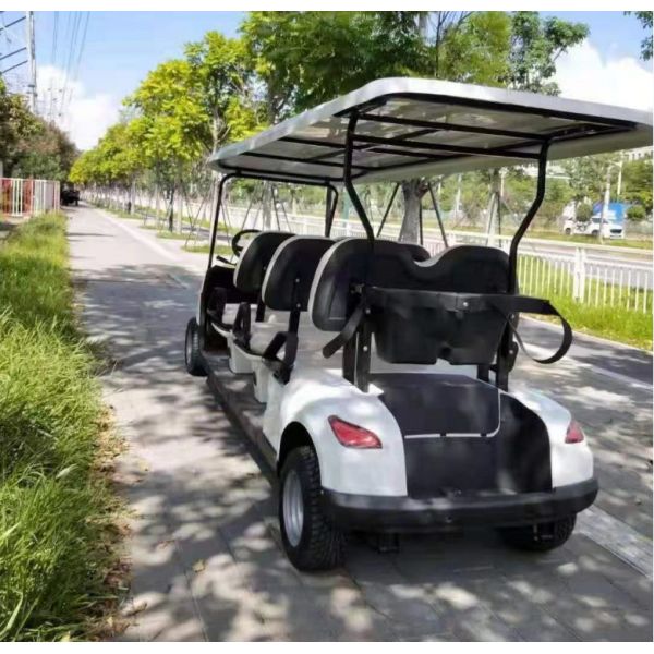 72V 5KW AC System 12 Inch Tire Electric Golf Buggy 6 passenger Lifted Golf Cart