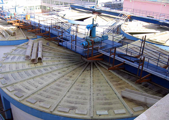 Overflow Clean Water Paste Thickener Equipment 3m-12m Depth Motor Drive