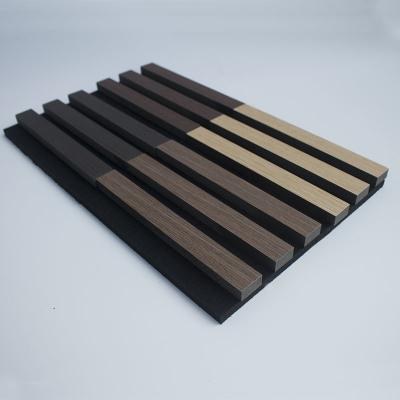Painéis de parede acústicos inodoros Nontoxic da madeira, painel ripado de madeira de Mildewproof