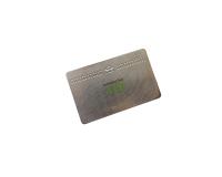 85x54x0.5mm Steel Taxi VIP Member Card Cut Logo White Signature