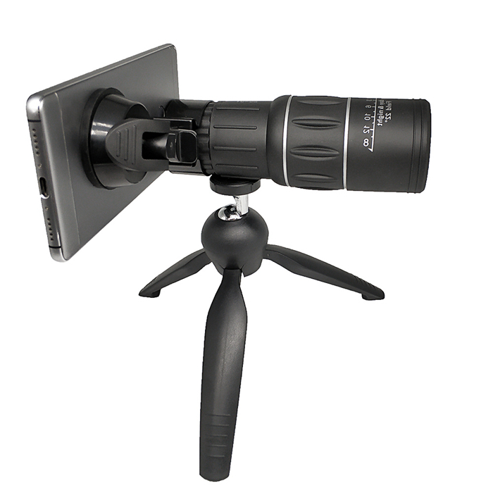 Черное водоустойчивое Monocular зрение телескопа оптики 16x52 все время