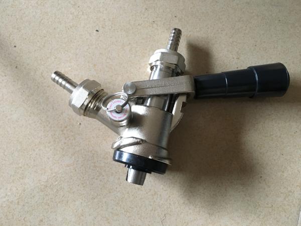 S type coupler with pressure relief valve pull handle