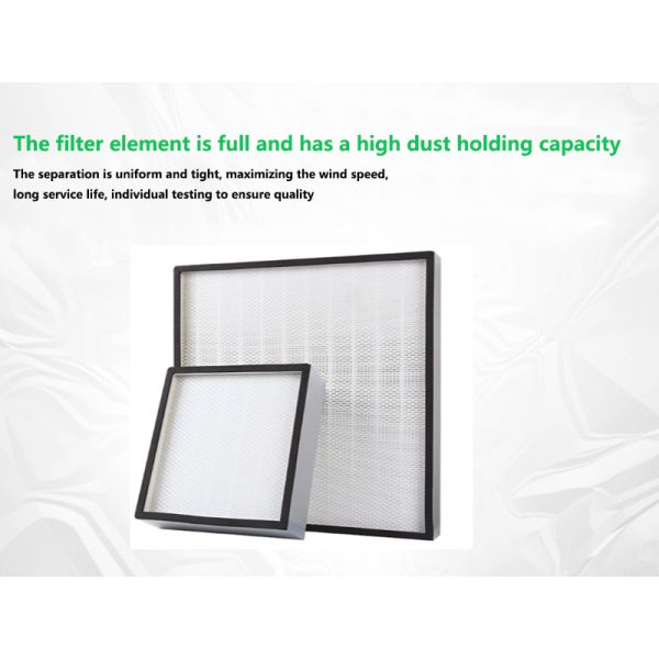 High Efficiency Mini Pleat HEPA Filter Air Purifier For Air Conditioner