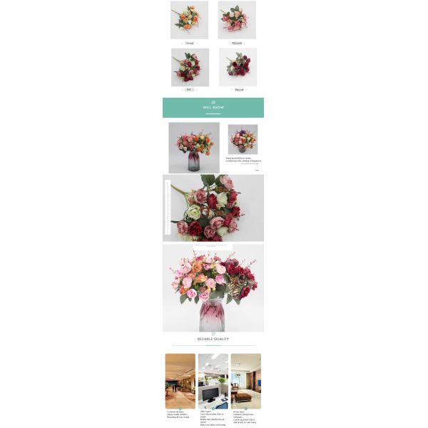 Stunning Silk White Artificial Diamond Roses for Wedding Home Festive Embellishments