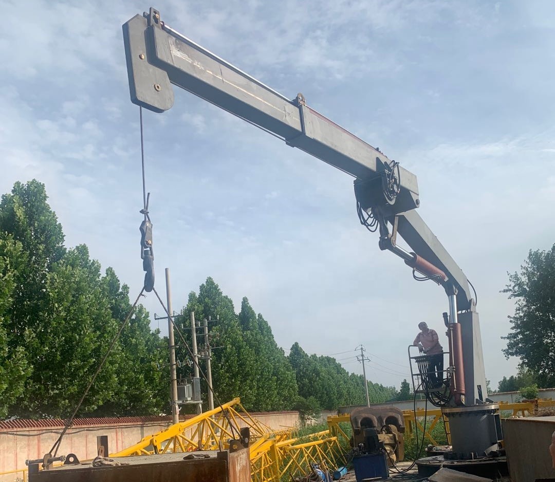 Boat Ship Loading Unloading Marine Offshore Deck Crane 8ton 9ton 12m 17m Telescopic Knuckle Boom Deck Crane