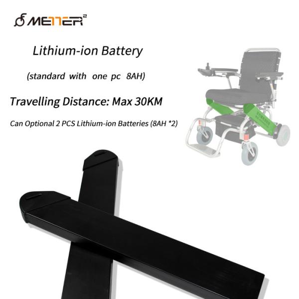 Disabled 300W 100KG Portable Foldable Electric Wheelchair